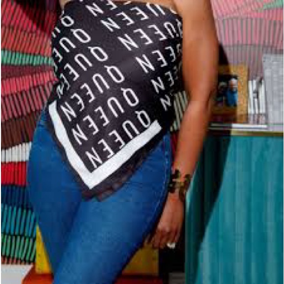 🖤🤍🖤BUNDLE-SASSY JONES “QUEEN” PONCHO and “QUEEN” SCARF🖤🤍🖤 - Picture 7 of 7